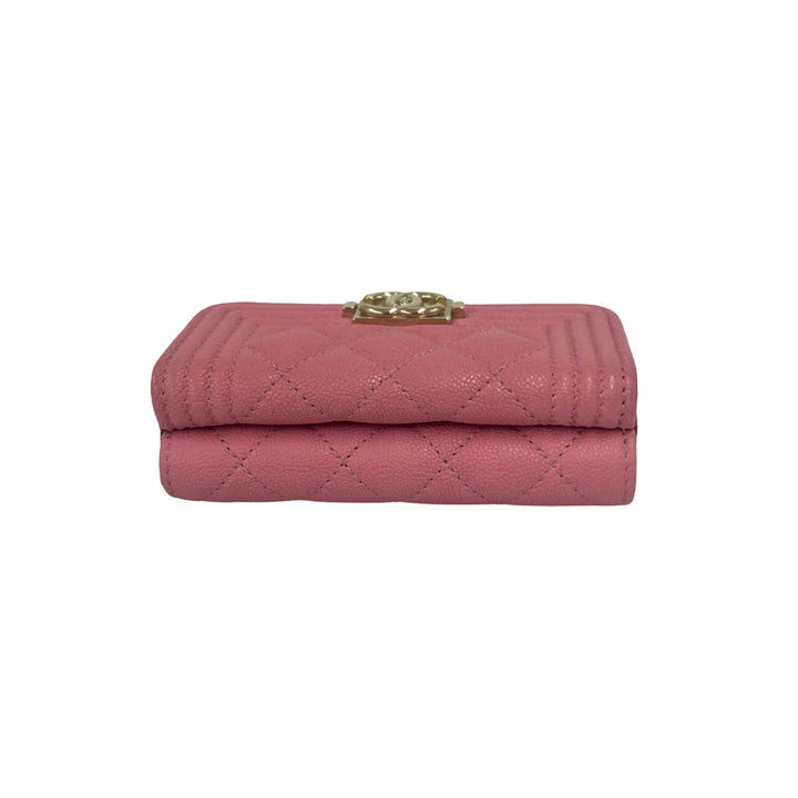Tri-fold wallet Chanel Boy Chanel