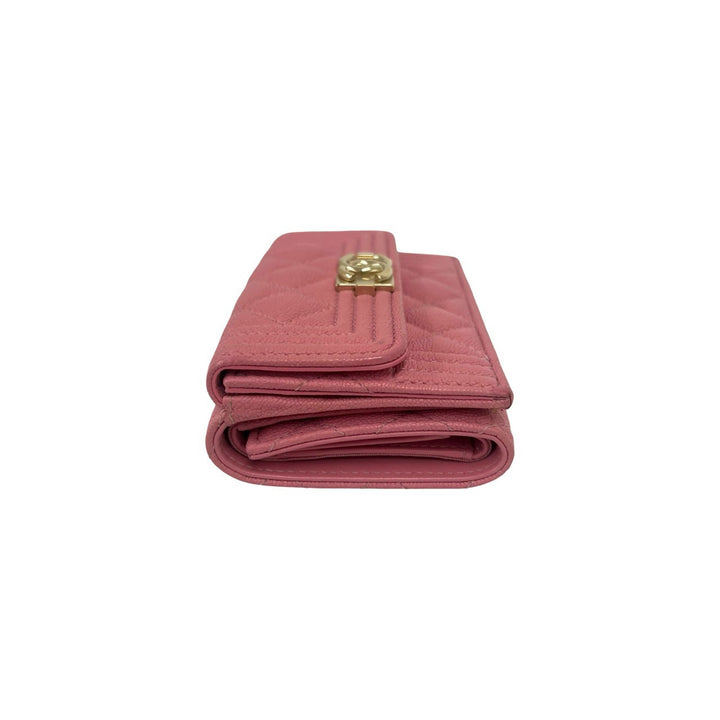 Tri-fold wallet Chanel Boy Chanel