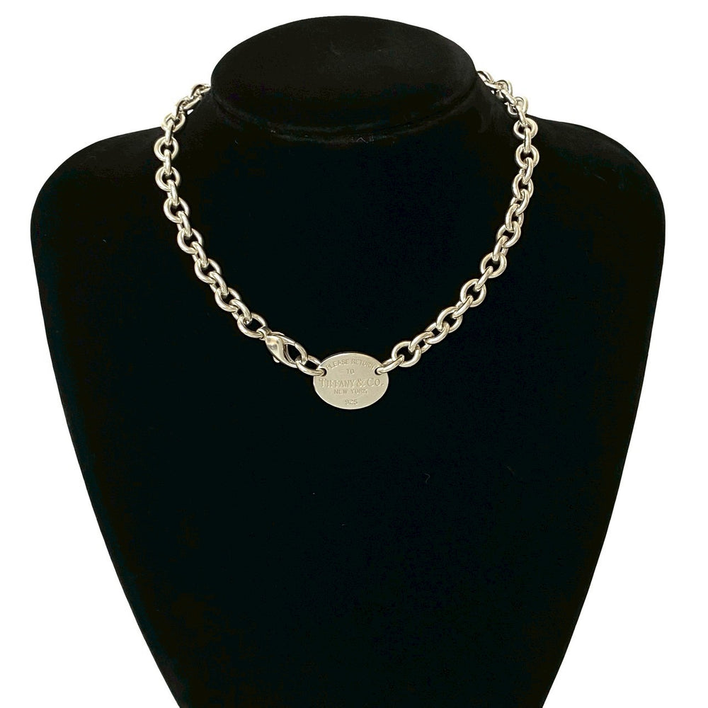 necklace tiffany return toe oval necklace