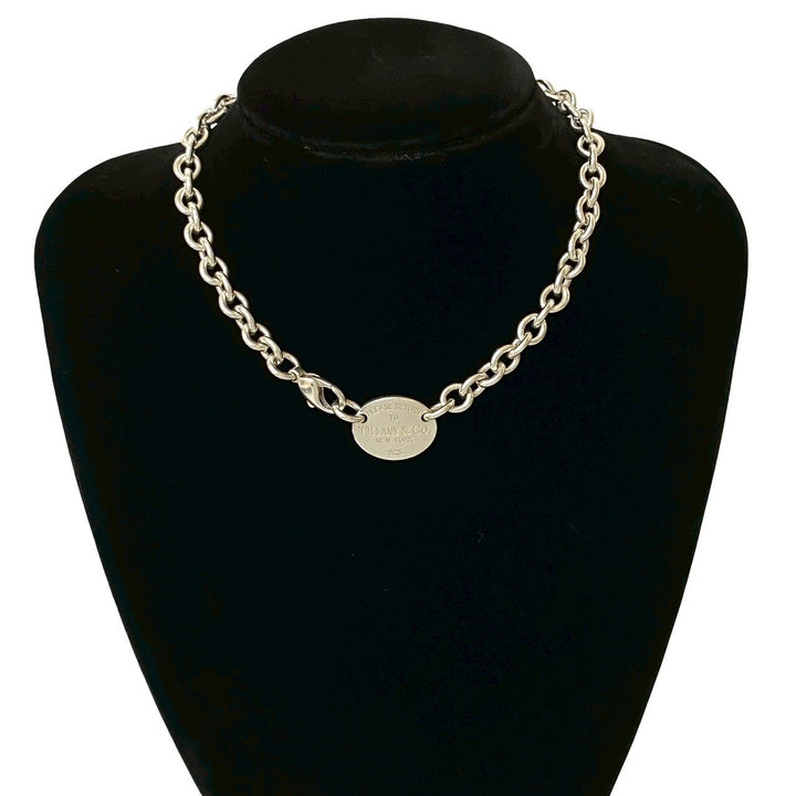 necklace tiffany return toe oval necklace