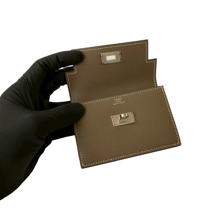Coin Case Hermes Kelly Pocket Slim Wallet