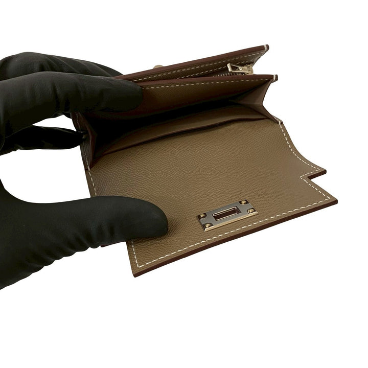 Coin Case Hermes Kelly Pocket Slim Wallet