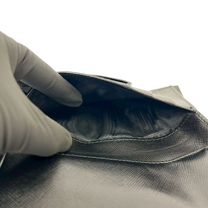 trifold wallet prada