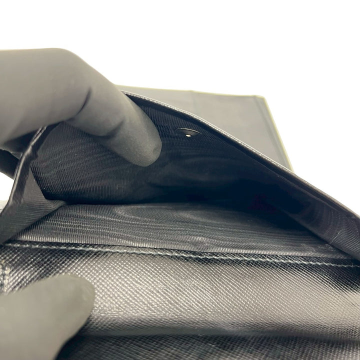 trifold wallet prada