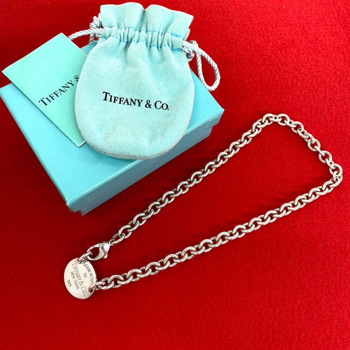 Necklace Tiffany Return Toe Oval Tag Necklace