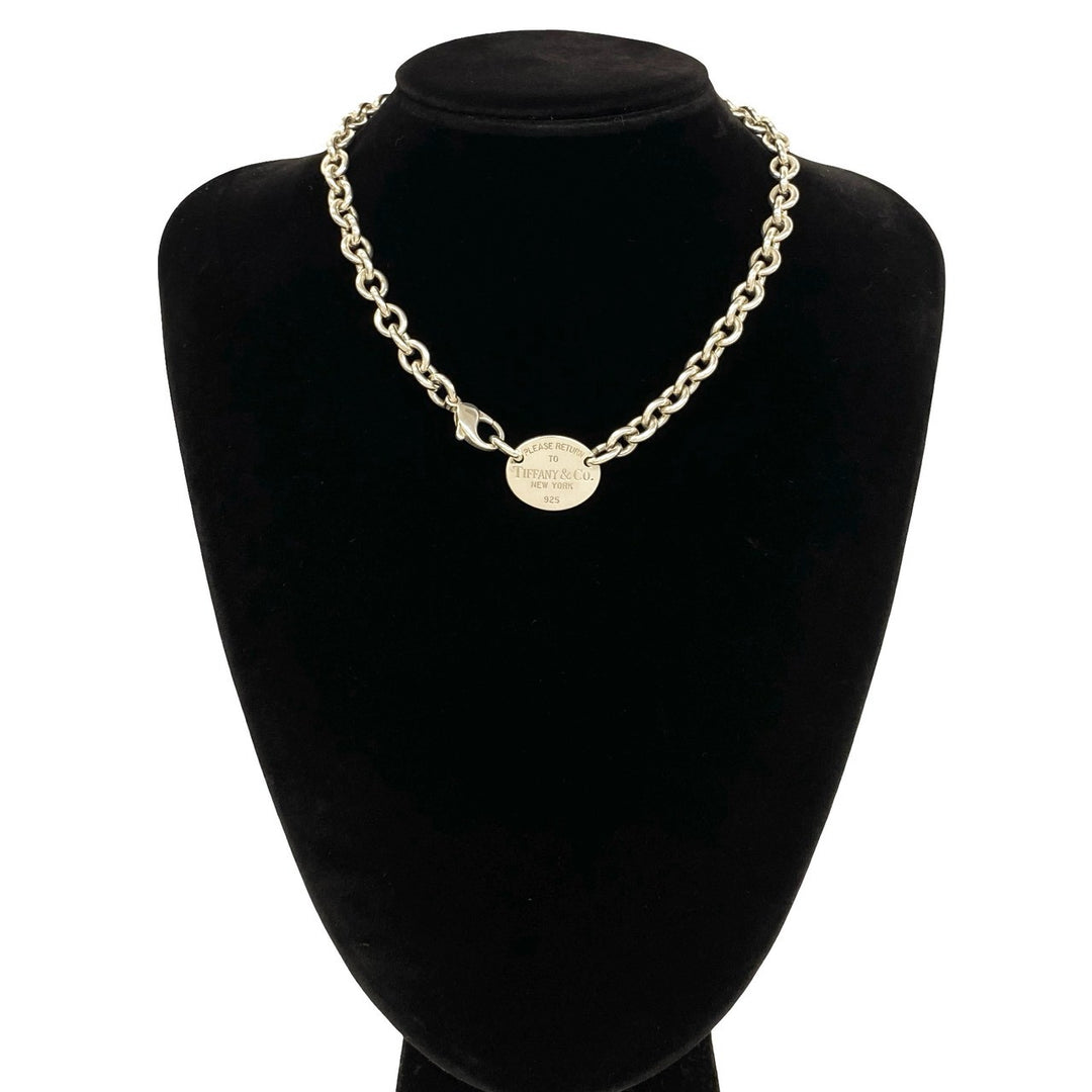 Necklace Tiffany Return Toe Oval Tag Necklace
