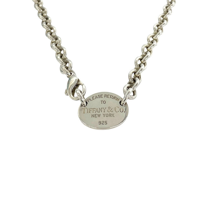Necklace Tiffany Return Toe Oval Tag Necklace