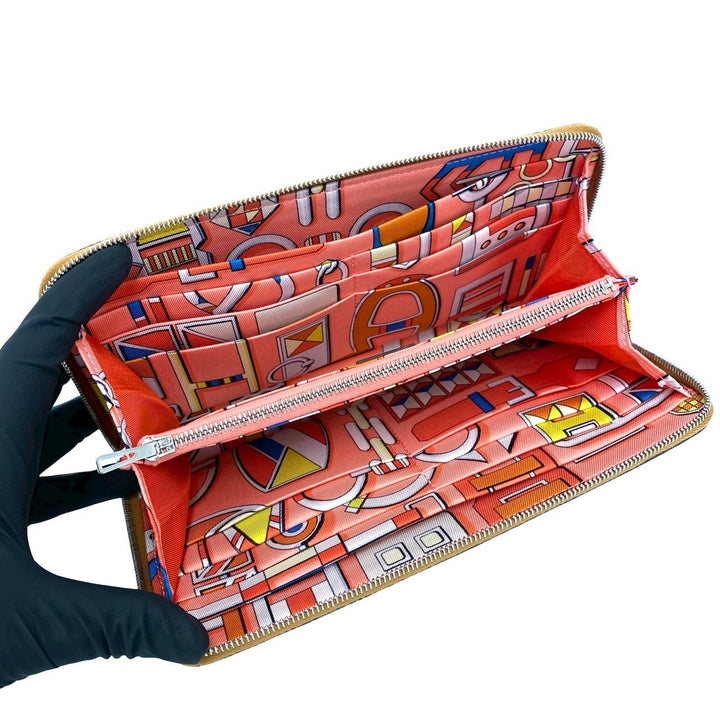 Long wallet Hermes Azap long silk in