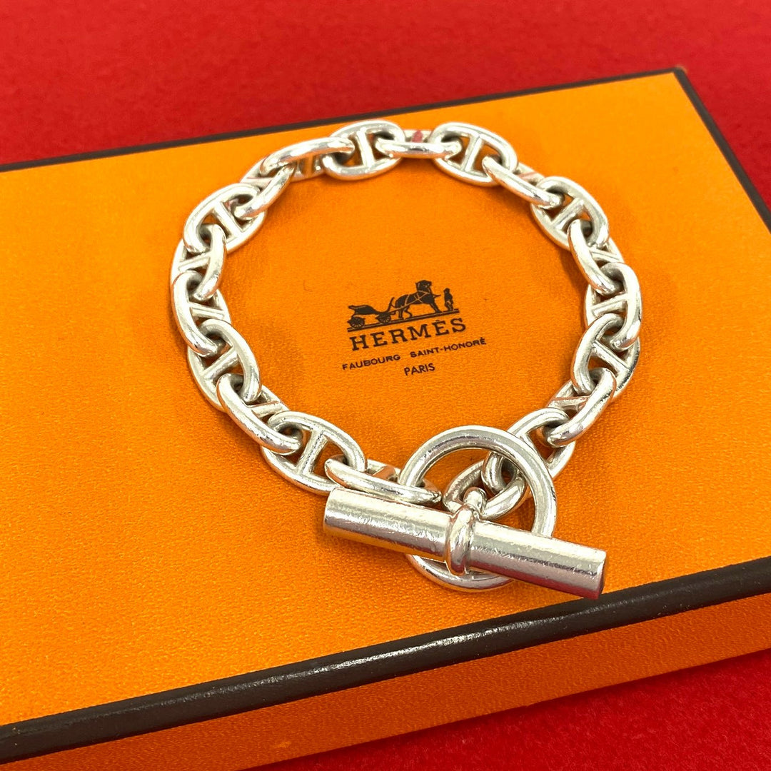 ブレスレット エルメス シェーヌダンクル MM 19コマ ブレスレット
