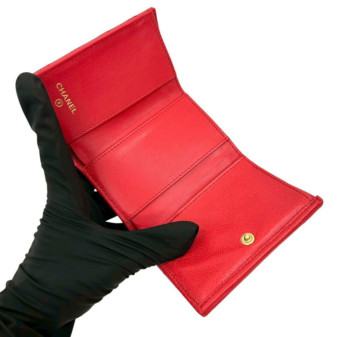 trifold wallet chanel