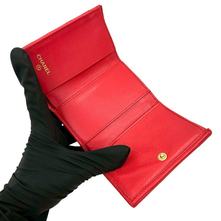 trifold wallet chanel