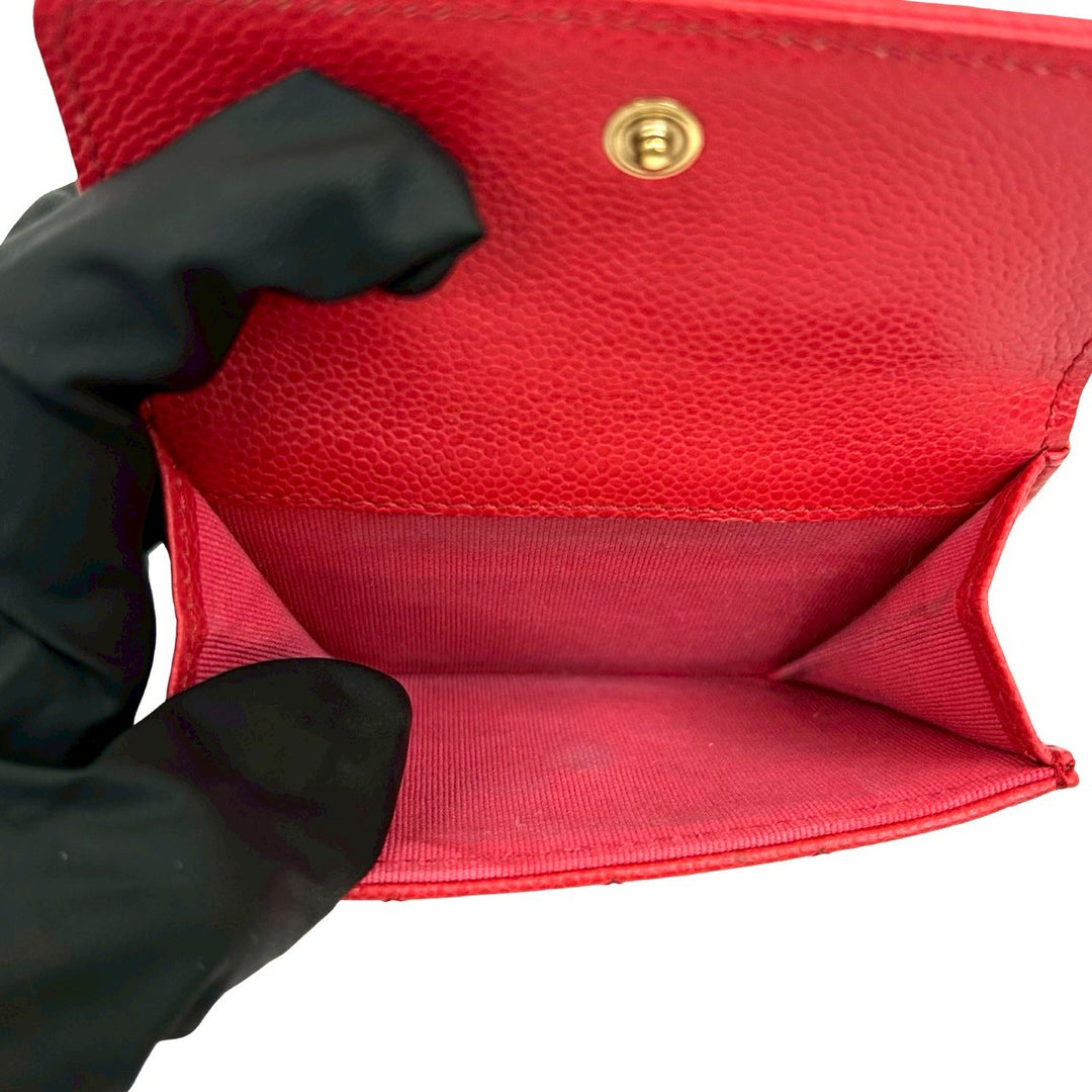 trifold wallet chanel