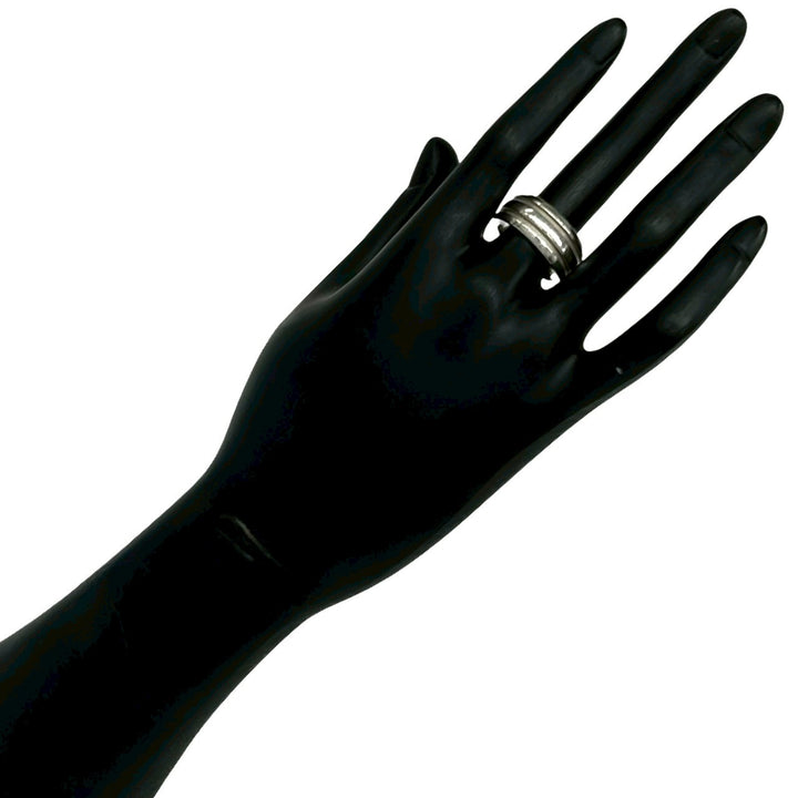 Rings Tiffany Grooved Double Line Ring