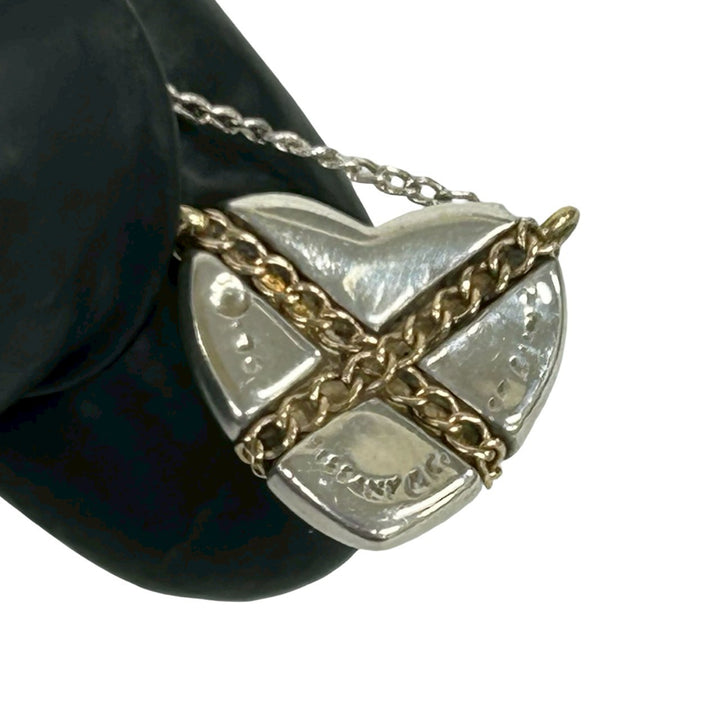 necklace tiffany chain cross heart necklace