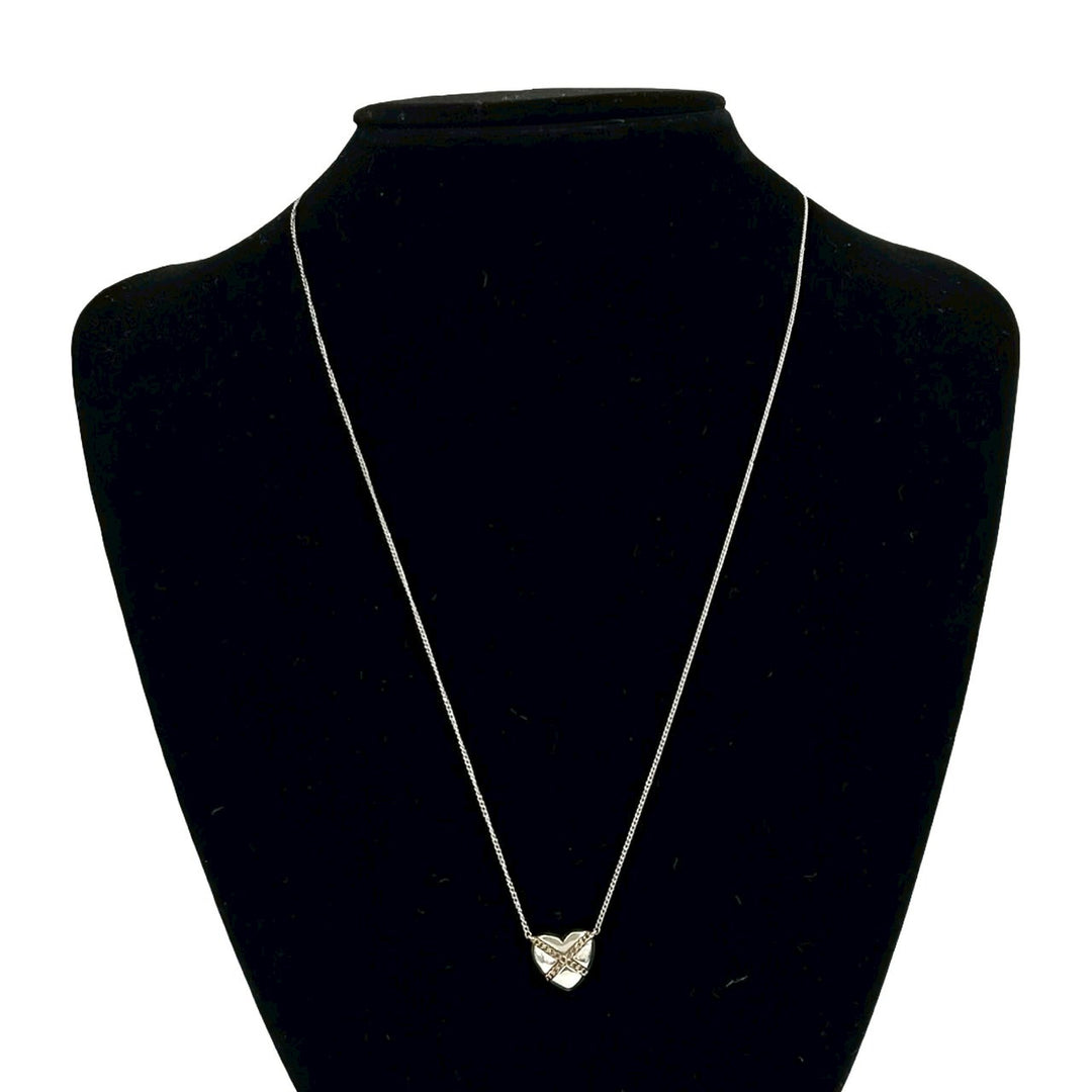 necklace tiffany chain cross heart necklace