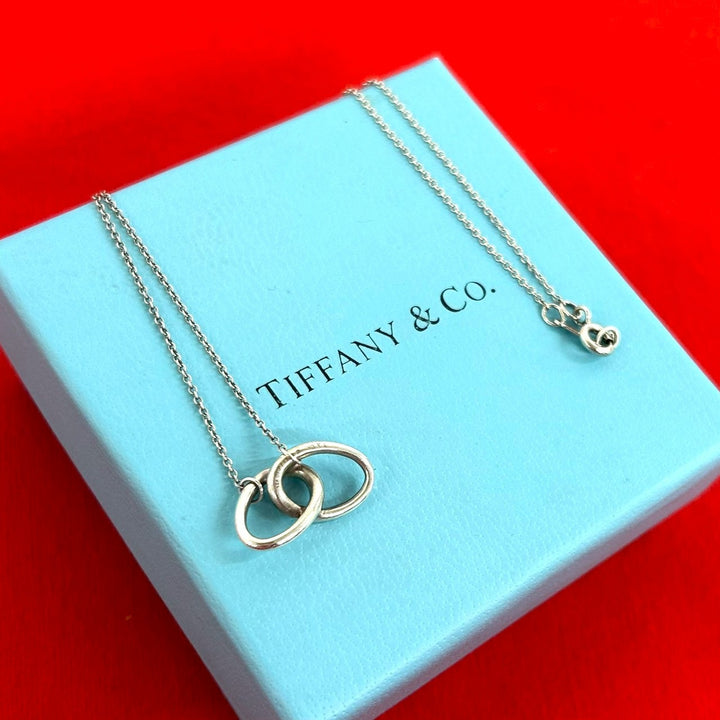 necklace tiffany double loop necklace