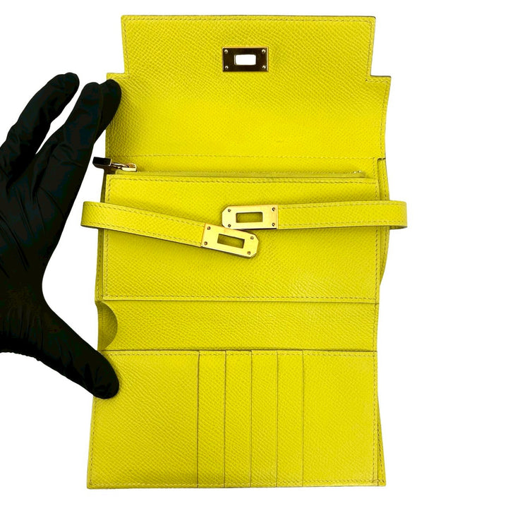 Bifold wallet Hermes Kelly wallet compact