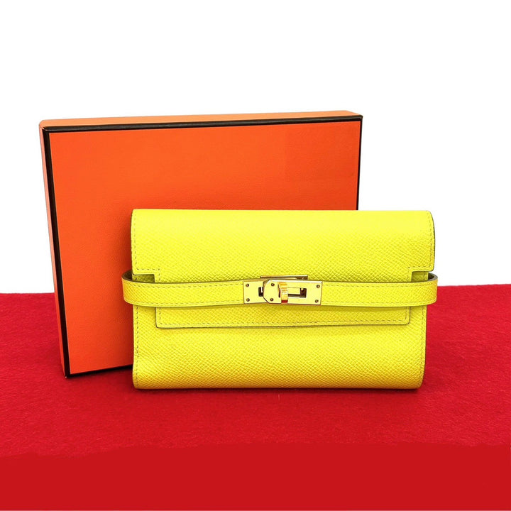 Bifold wallet Hermes Kelly wallet compact