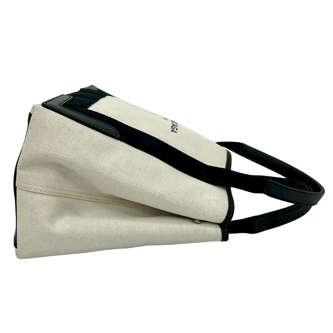 Handbag Balenciaga Navy Cabas S
