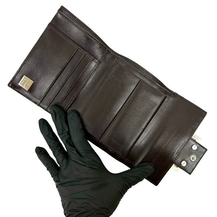 trifold wallet fendi