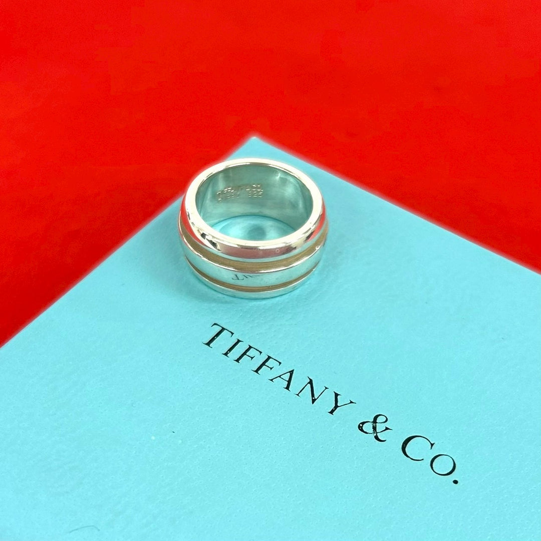 Rings Tiffany Groove Double Line Ring