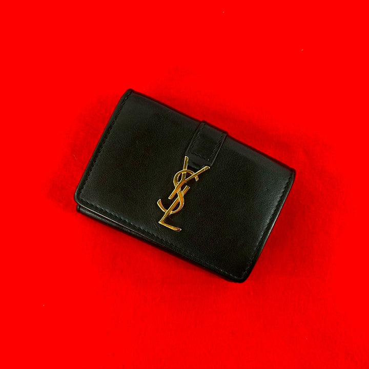 三折皮夾 Saint Laurent Paris 摺紙小皮夾