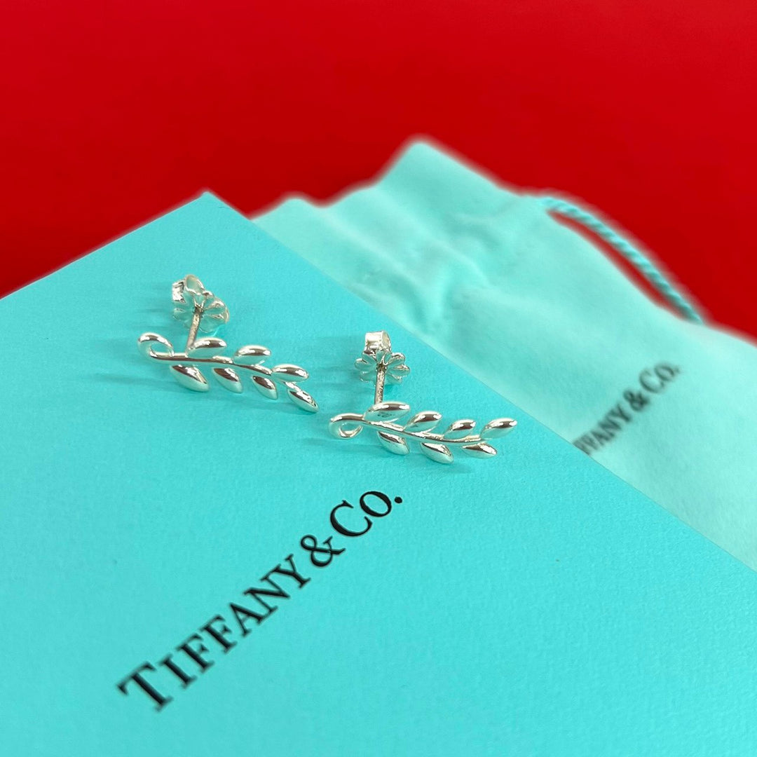earrings tiffany leaf earrings
