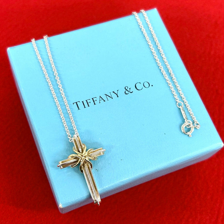 necklace tiffany signature cross necklace