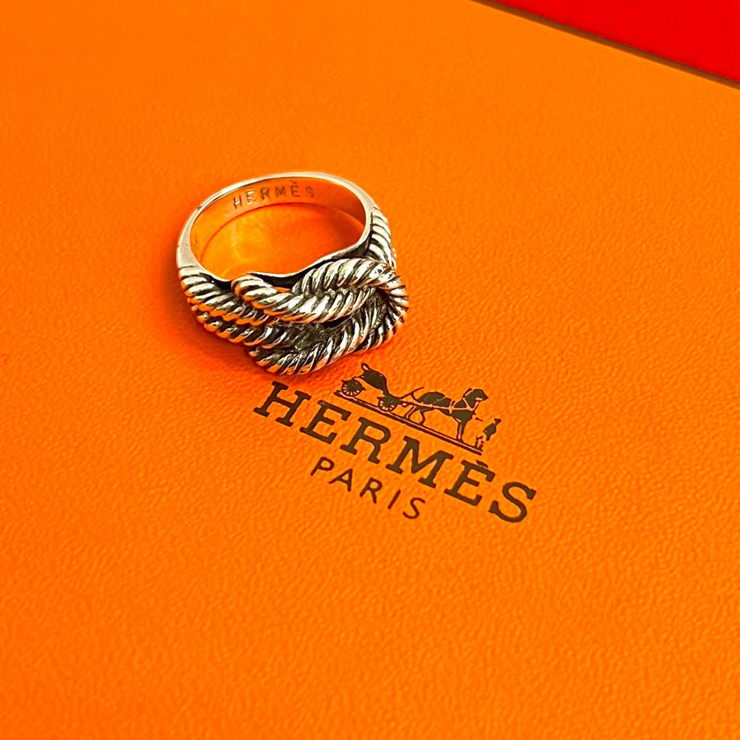 Rings Hermes Audienne Twisted Rope Ring