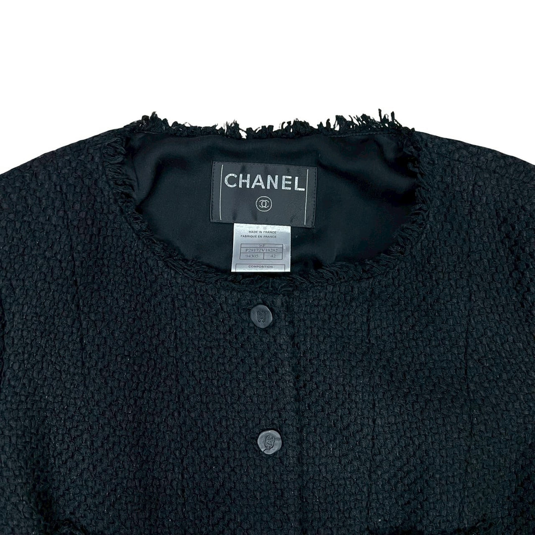 collarless jacket chanel
