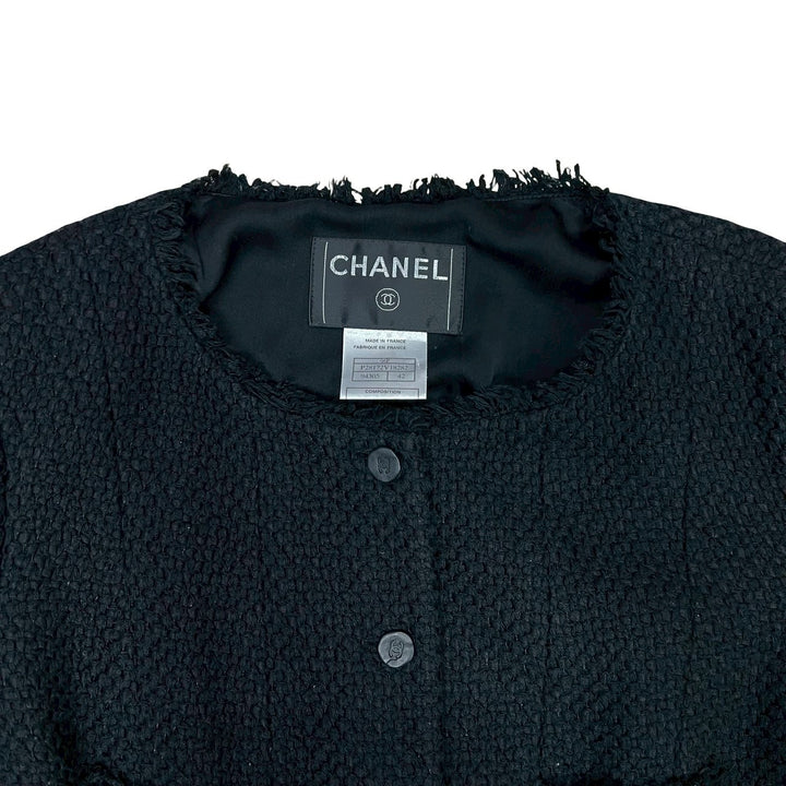 collarless jacket chanel