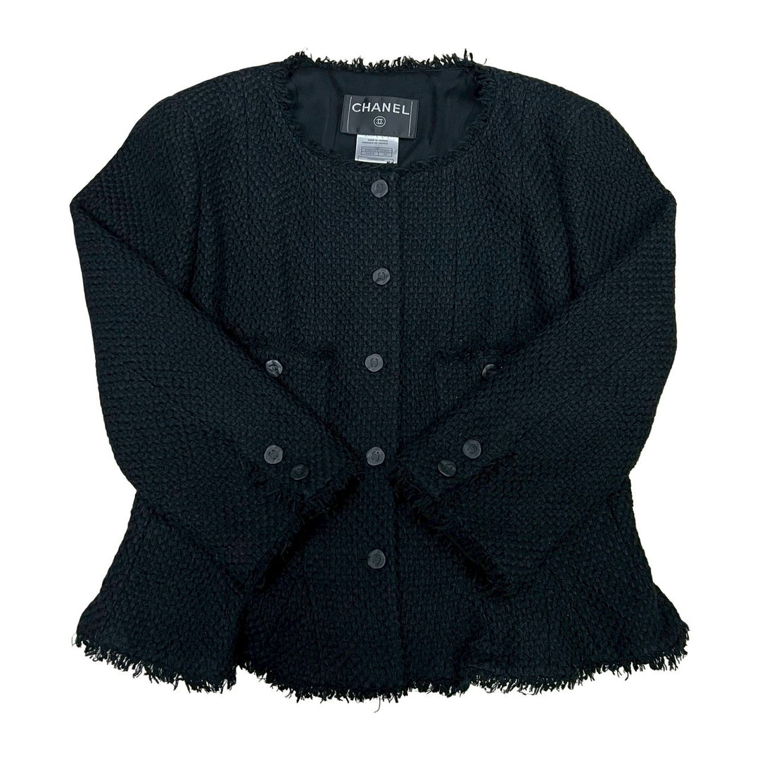 collarless jacket chanel