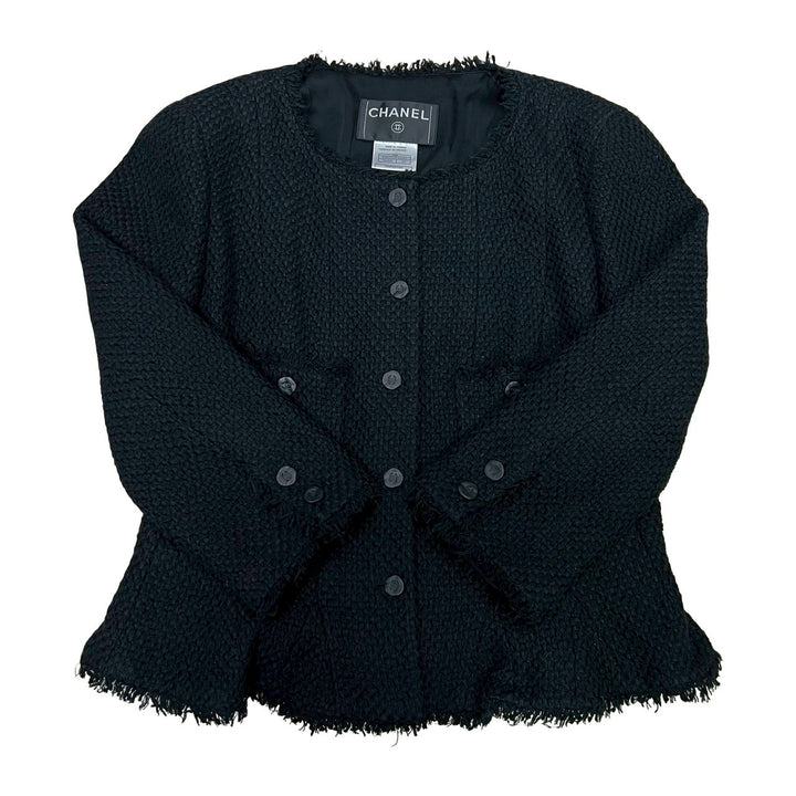 collarless jacket chanel
