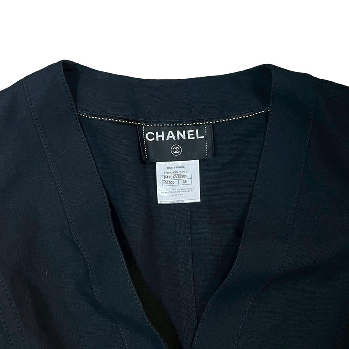 collarless jacket chanel