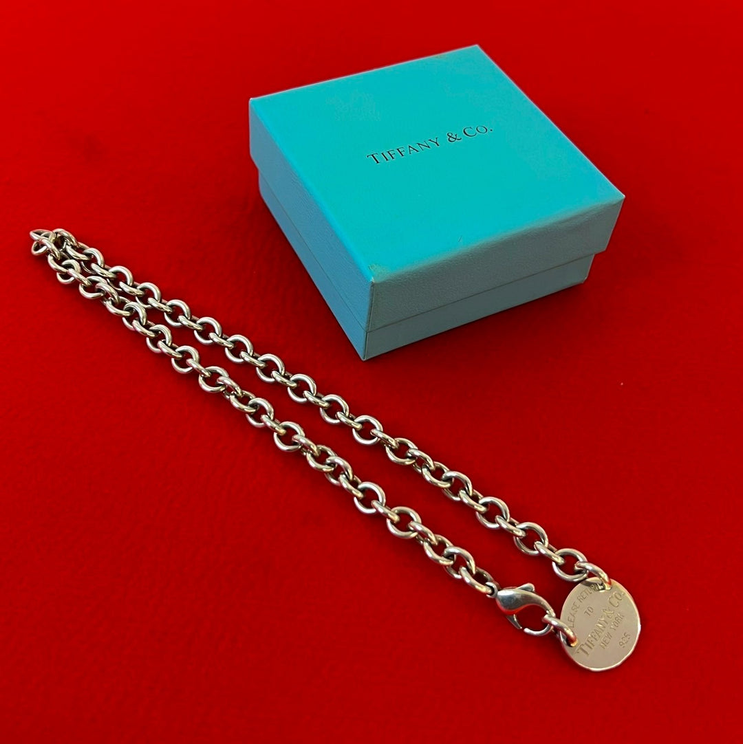 項鍊 Tiffany Return Toe 橢圓形標籤項鍊