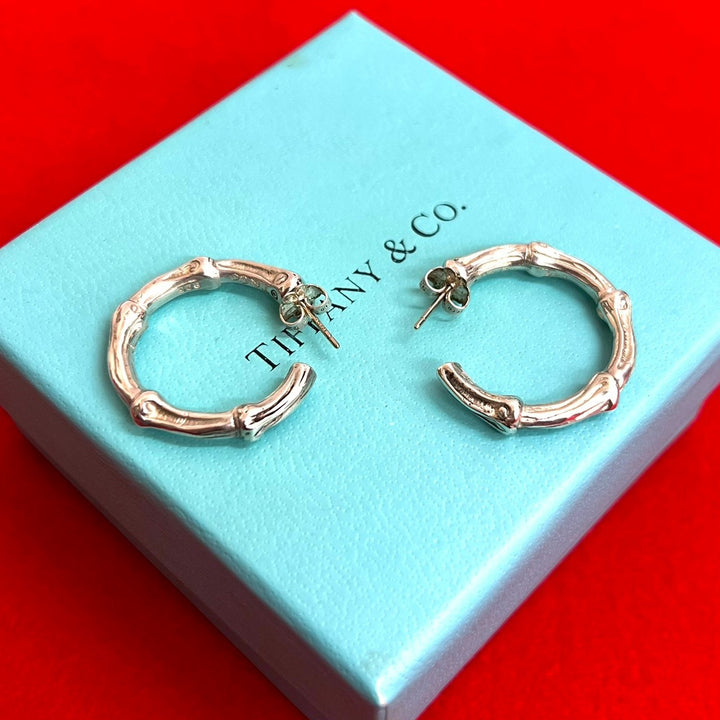 ピアス ティファニー バンブー フープピアス