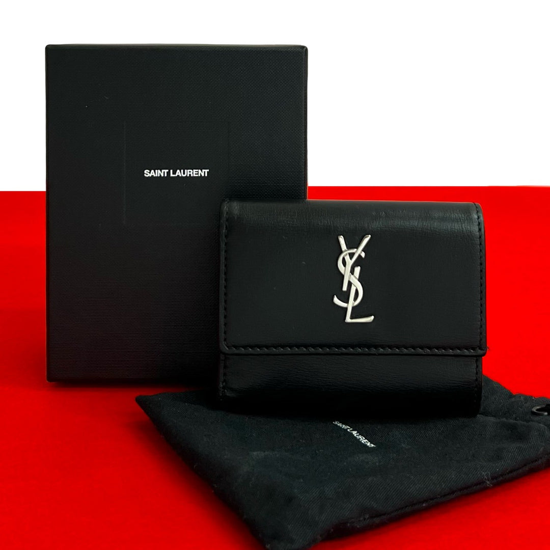trifold wallet saint laurent paris