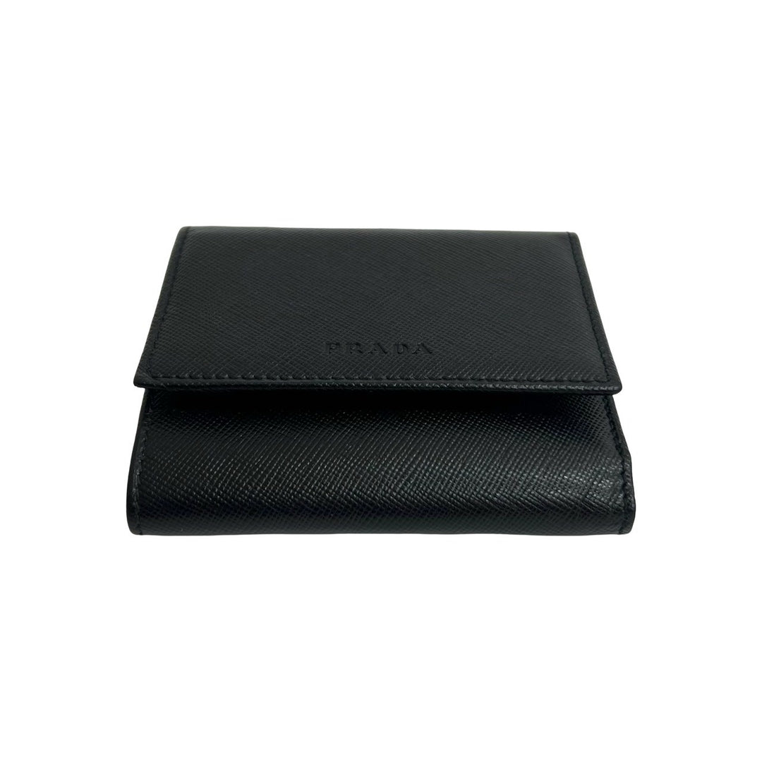 trifold wallet prada