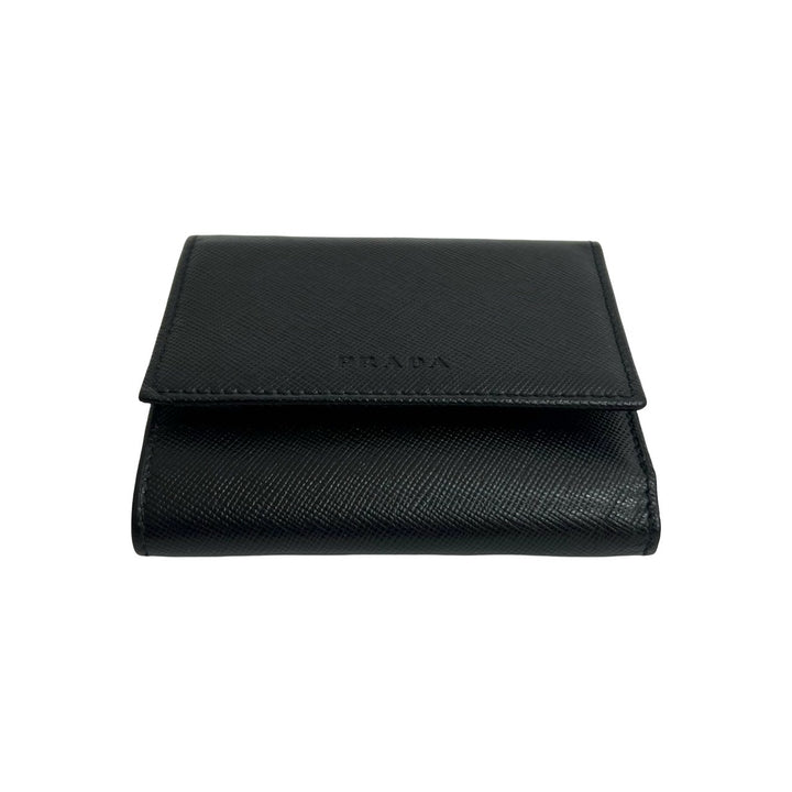 trifold wallet prada