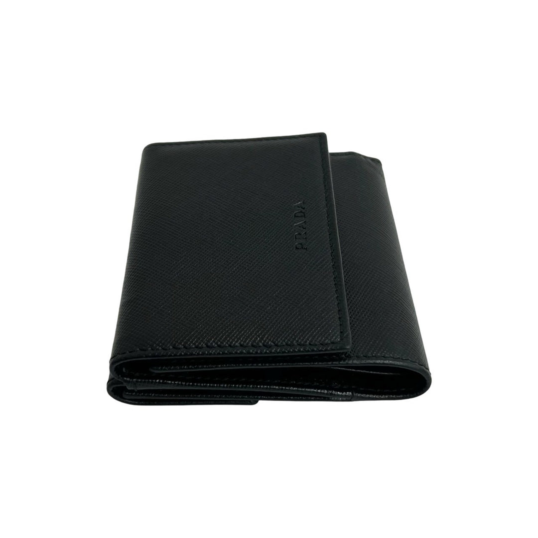 trifold wallet prada