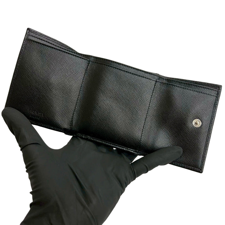trifold wallet prada