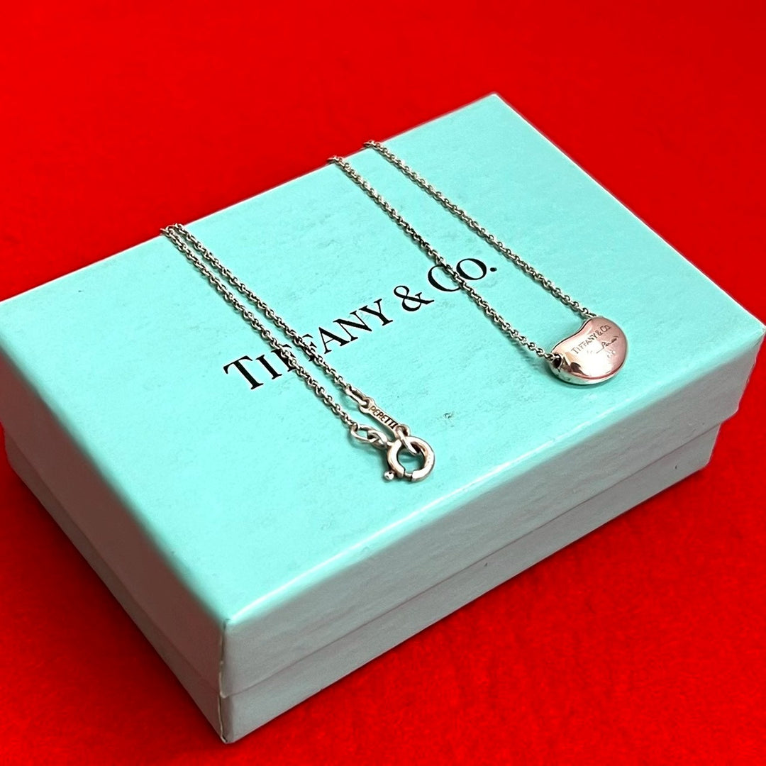 necklace tiffany bean necklace