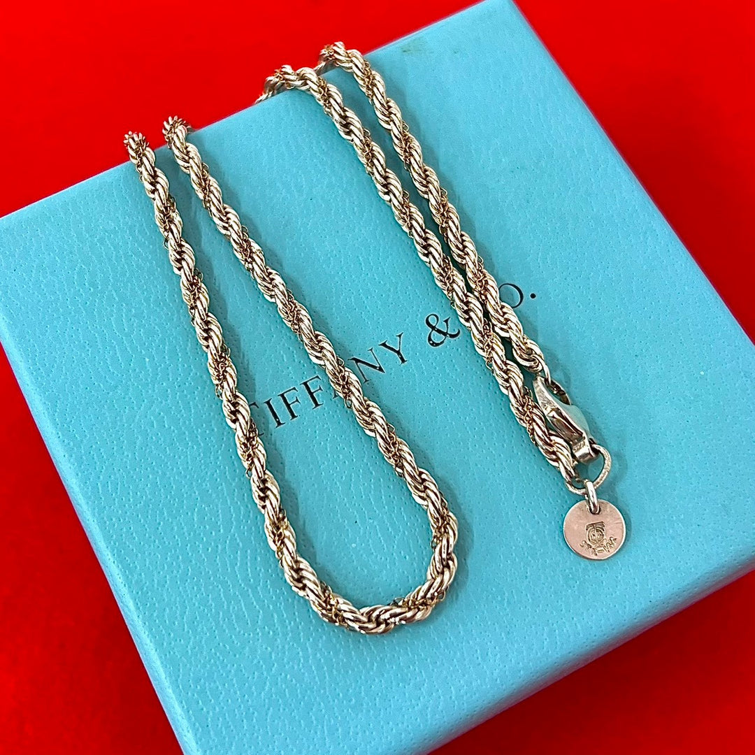 necklace tiffany twisted rope chain