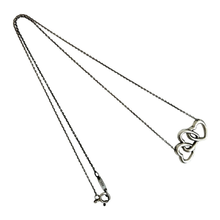 necklace tiffany open heart triple