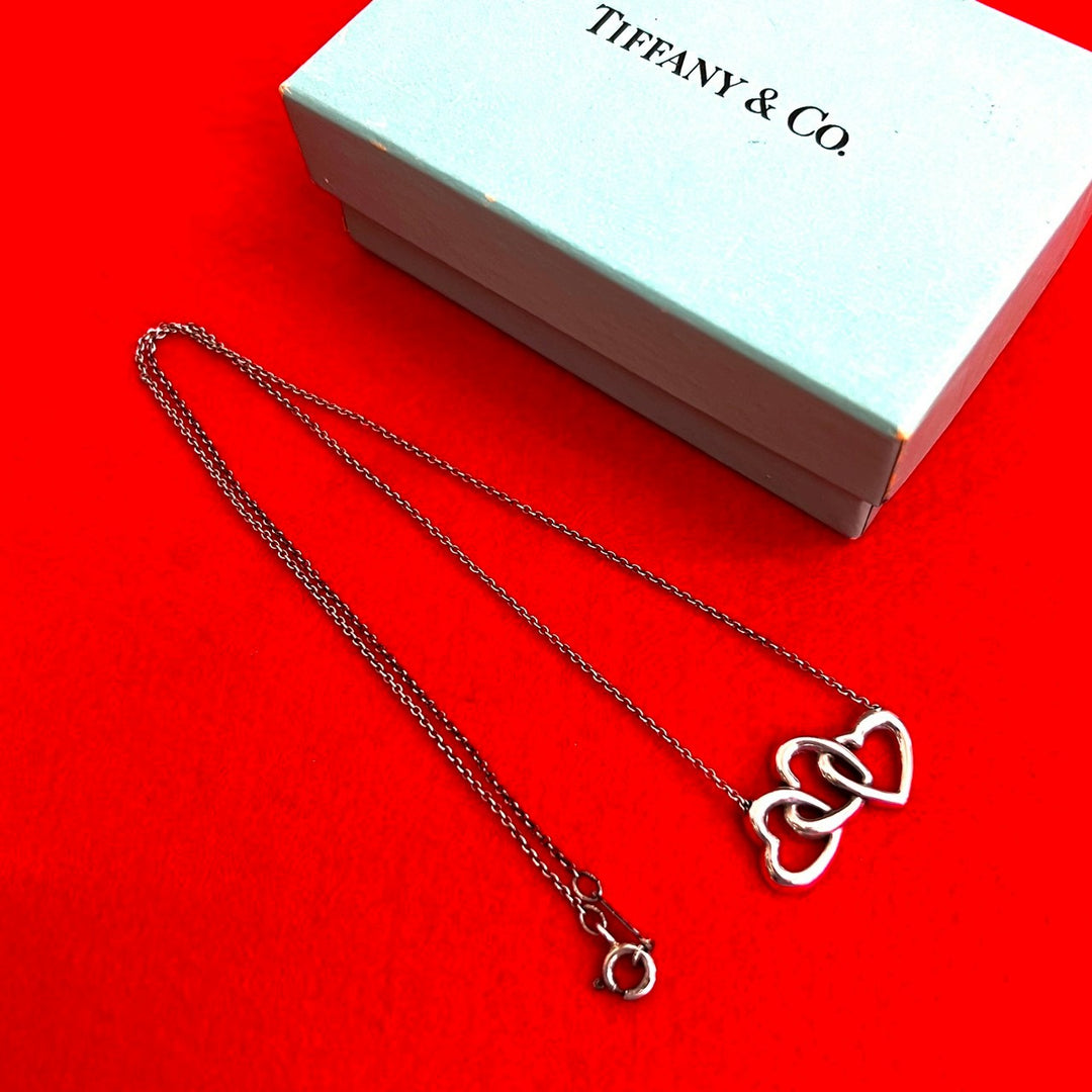 necklace tiffany open heart triple
