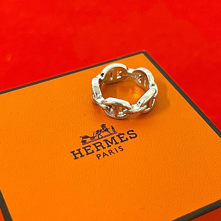 戒指/戒指 Hermes Chaine d'Ancre Enchene 戒指