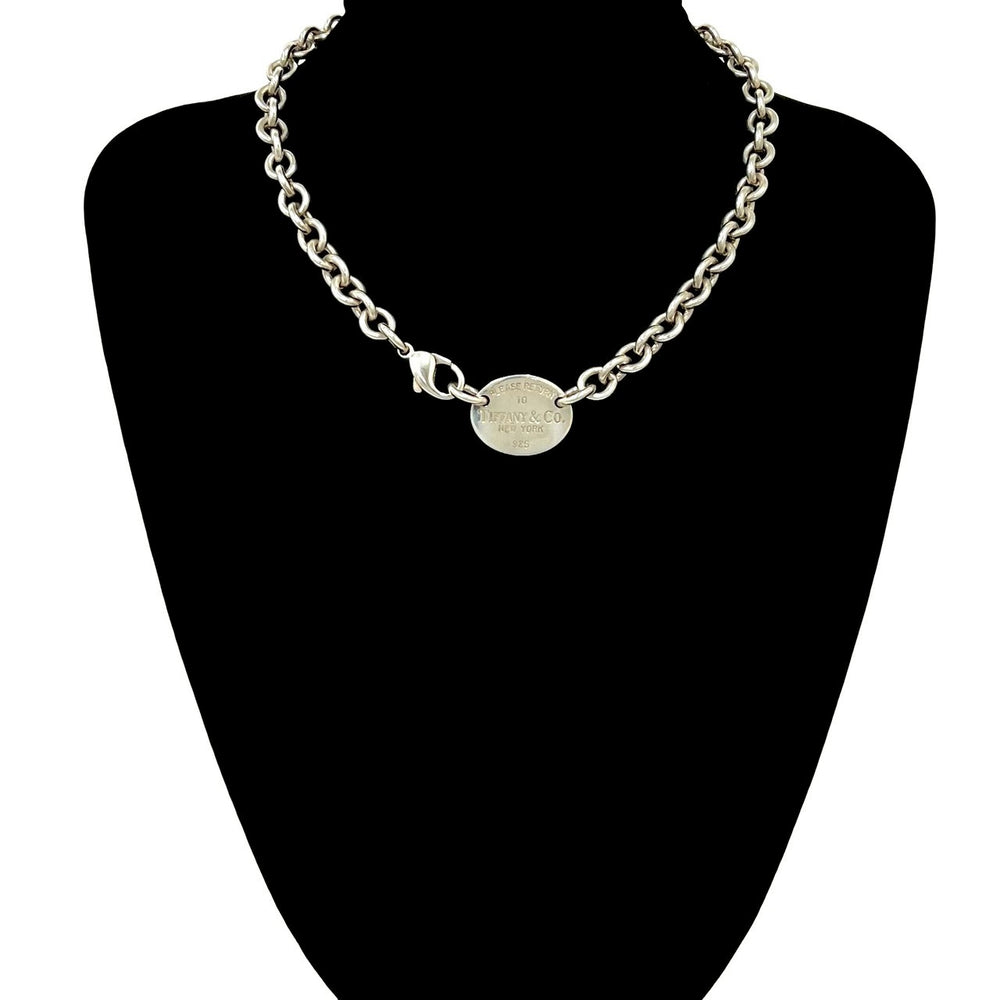 necklace tiffany return toe oval necklace