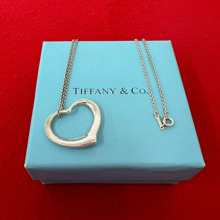 necklace tiffany open heart necklace