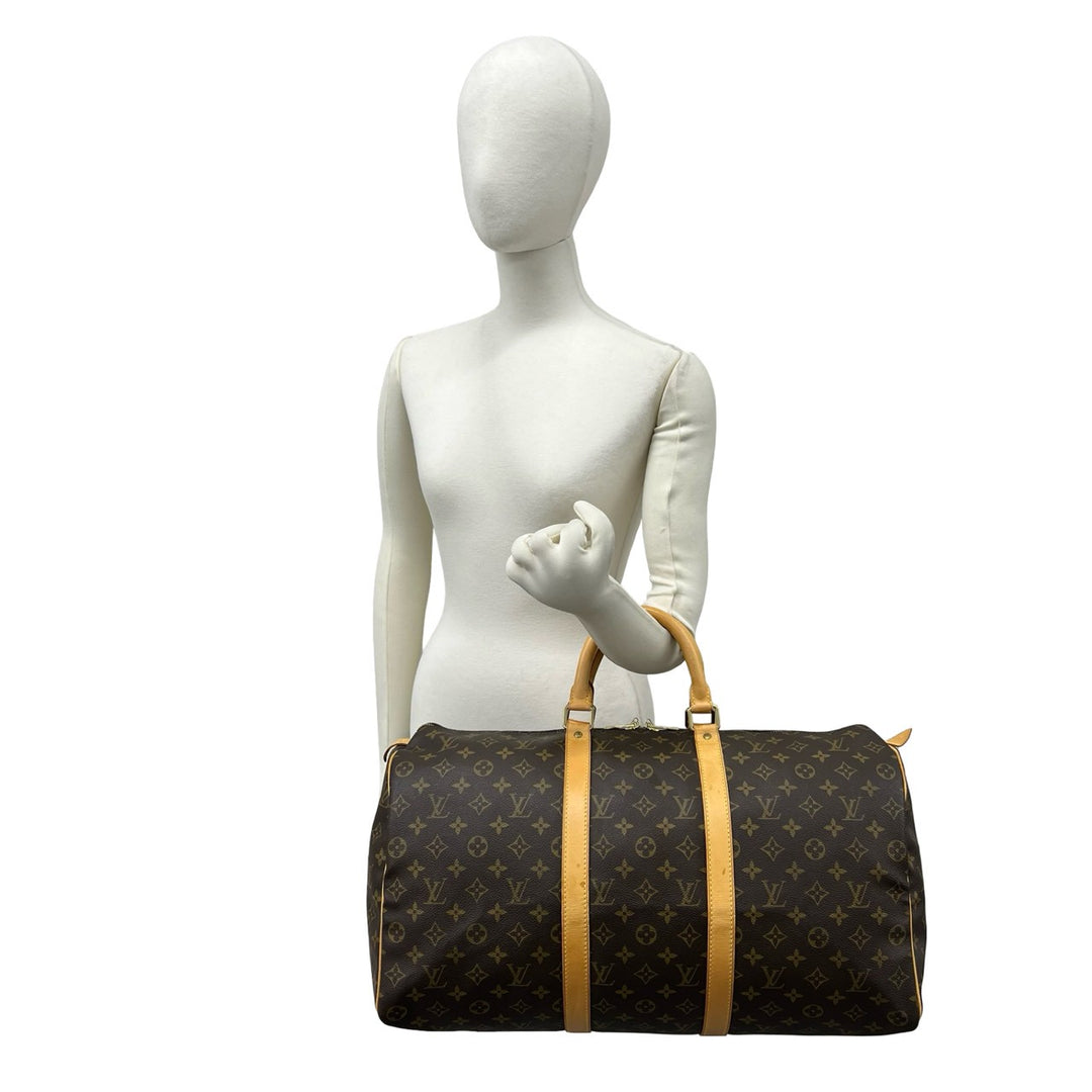 Boston bag Louis Vuitton Keepall 50