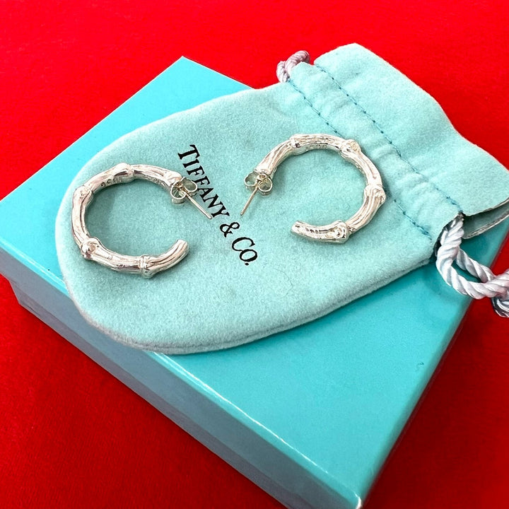 Earrings Tiffany Bamboo Hoop Earrings
